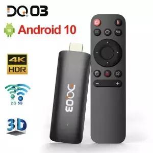 쿼드 코어 ARM Cortex A53 CPU 탑재 미니 TV 스틱 안드로이드 10 2GB 지지대 4K 60fps HDR10 H.265 2.4G 및