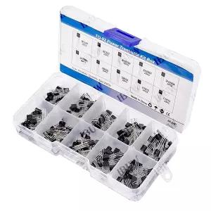 200PCS 10가지 값 TO-92 파워 트랜지스터 키트 BC3372N2222S8050 등 아두이노 DIY 전자 키트 TO92 BC337