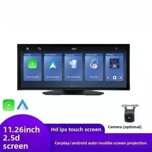 무선 CarPlay 휴대용 스마트 디스플레이(내장형 블랙박스 MP5 플레이어 HD 화면 블루투스 오디오 지원)