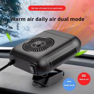 2in 1 차량용 히터쿨러 팬 12V24V 히팅 윈드실드 디포거 디미스터 디프로스터 휴대용 360 ° 회전식 자동차