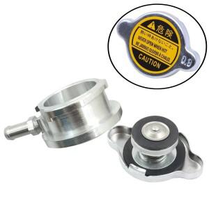 알루미늄 용접 라디에이터 필러 넥 32mm 1.25인치 내경 0.9바 1.1바 커버 자동차 냉각 시스템용