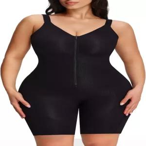 쉐커브 이지슬라이드 욕실-친화적인 쉐이프웨어 에어웨이브 스컬프트 바디수트 여성용 배 제어 매끄러운