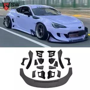 토요타 GT86 20132019 및 스바루 BRZ 업그레이드용 SW 스타일 로켓 버니 버전 3.5 와이드 바디 키트 프론트