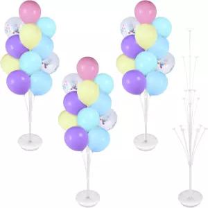 아네코 4 바닥용 풍선 스탠드 키트 테이블 참깨 스트리트 파티 장식용 파스텔 타워 배경 부활절 결혼식