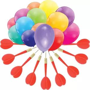 들을 위한 게이미 다트 풍선 게임 144개의 11개의 플라스틱 구리 팁 와 성인을 야외 놀이 생일 파티 및