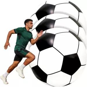 생일 장식 선물 야외 스포츠 수영장 뒷마당을 위한 40인치 대형 풍선 축구공 비치 3개 볼 점보 축구 파티