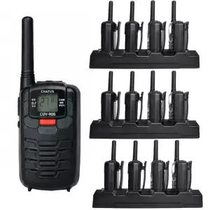CUV-90D 디지털 생활무전기 12대+4구 충전거치대3개 구성 병원 업소 매장 C타입충전 초소형 국내생산