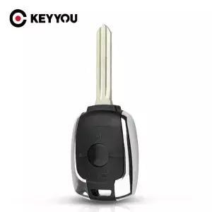 KEYYOU 교체 원격 자동차 키 쉘 포브 케이스 쌍용 액티언 카이런 렉스턴 코란도 2 버튼