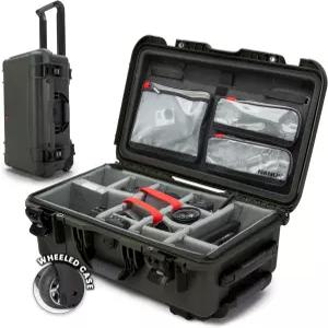 NANUK 935 프로 사진 키트 - 패딩 처리된 칸막이와 바퀴가 있는 방수 여행용 카메라 하드 케이스 22인치 x
