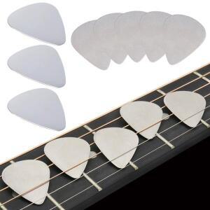 10-20pcs/팩 스테인레스 기타 피크업 0.3mm 의 금속 플렉트럼 일렉트릭 베이스 우쿨렐레 연습용 ZYF에 적합