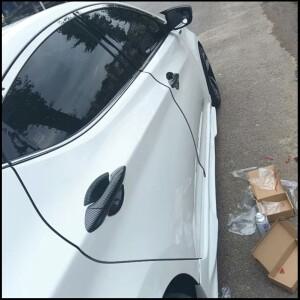 호환 Elantra 2011-2015 용 자동차 스타일링 문 핸들 보울 컵 커버 스티커  장식 부품 액세서리