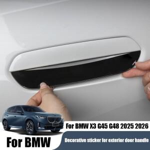 BMW 호환 호환 X3 G45 G48 2025 2026용 외부 문 핸들 장식 스티커 ABS 소재 액세서리