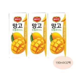 델몬트 과즙주스 망고 190mlx32팩