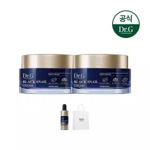 닥터지 블랙 스네일 크림 50ml 2개 (증)블랙스네일 레티놀 앰플 10ml+닥터지 쇼핑백(중)