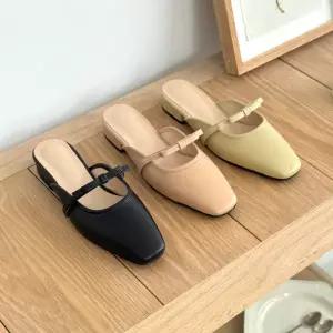 [구두모모]미아벨 리본포인트 메리제인 여성 뮬 블로퍼 2cm