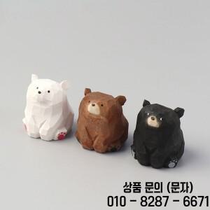 크리 에이 티브 단단한 나무 곰 인형 손으로 조각 귀여운 장식 현실적인 재미 있은 동상 홈 인테리어