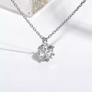 5부 다이아 목걸이 천연 GiA 6프롱 펜던트 기념일 프로포즈 결혼 선물 예물