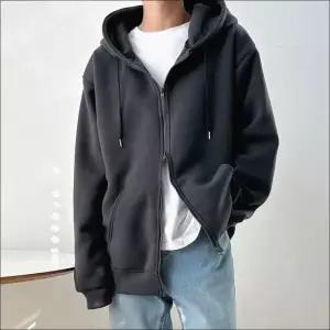 남자 4색 겨울 후드기모 집업 안감 기모 후드 투웨이 데일리 아우터