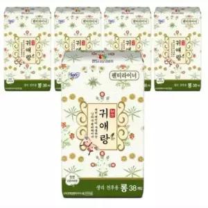 날개형 귀애랑 팬티라이너 롱 38개입 5개