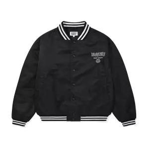 와키윌리 WA2501JK12BK 여성 스타디움자켓 스타디움 자켓 나일론 바시티 블랙