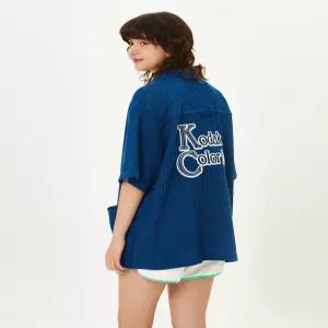 코닥 K5223LKT43BLU 남성 니트 브라이스 반팔 셔켓 BLUE 4873365