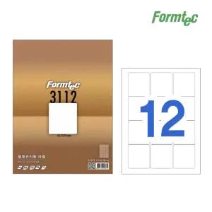 폼텍 물류관리용 라벨지 LS-3112 12칸 100매 A4