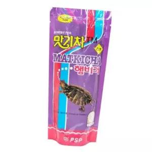 PSP 맛기차 햄버거 거북이 사료 1팩 160g