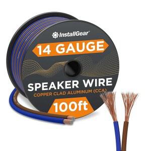 INSTALLGEAR 14 게이지 스피커 와이어 100피트 케이블 14개의 AWG 트루 스펙 소프트 터치 케이블 자동차 오디오 스테레오 시어터 스피커 서라운드 사운드에 적합