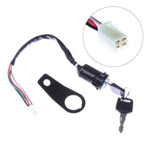 1세트 DIY 액세서리 범용 바이크 오토바이 시작 대부분의 50cc 110cc 용 브래킷이 점화 스위치 잠금 키