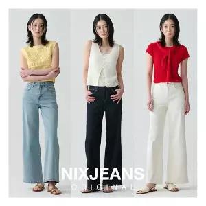 닉스 NIX 26SS 최신상 여성 씬라이트 와이드핏 썸머 데님 2종 세트 1077809