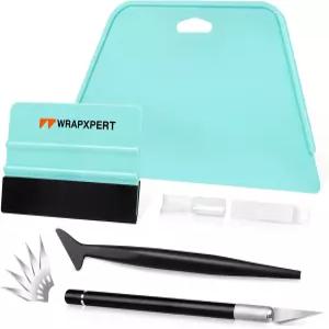 WRAPXpert 벽지 도구 필 앤 스틱 적용용 스무딩 접촉 용지용 DIY 키트 비닐 백스플래시 스퀴지 펠트
