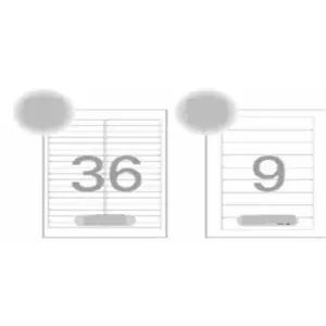 엔픽스유 폼텍라벨 화일인덱스용 100매입 네임테크