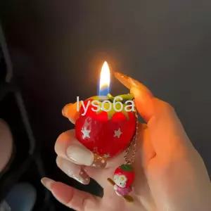  딸기 캐릭터 금속 인플레이터블 라이터 귀여운 인테리어 선물