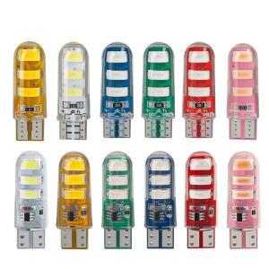 2x/10x LED T10 W5W  스트로브 조명 자동차 사이드  램프 주차 스코프 실리콘 표시기 12V