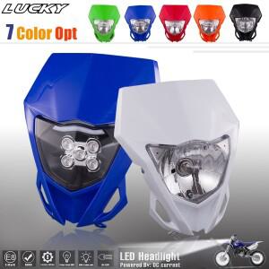 야마하 WR250F  오토바이 헤드라이트 12V 35W H4 헤드램프 MX 엔듀로 더트 바이크  CRF YZF DRZ