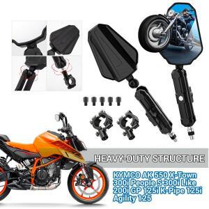 어드벤처 ADV 오프로드 스쿠터 바이크 오토바이 접이식 백미러 KYMCO AK 550 X-Town 300i People GP 125i K