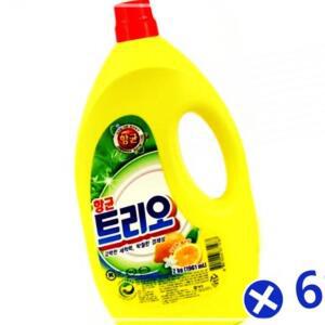 트리오 2kg 레몬향x6개 위생적인 깔끔한 알뜰 업소용 주방세정제