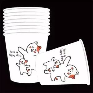 페이퍼맥스 고양이 종이컵 2000개 1박스