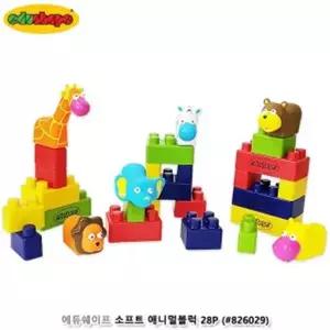 PK 에듀쉐이프 소프트 애니멀블럭 28P 826029