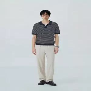 폴햄 남성 쿨링 세미와이드 밴딩 팬츠_PHG2PP1083CR