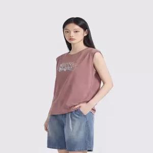 폴햄 여성 20수 코튼 빈티지 그래픽 민소매_PHG2TL2240DPK