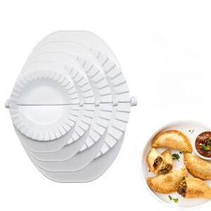 4크기 만두 금형 DIY 프레스 라비올리 반죽 과자 파이 래퍼 성형기 Empanada 셰이퍼 Pierogi Maker 주방 도