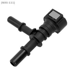 F-1111pcs 9.49 티 커넥터 자동차 연료 호스 퀵 플러그 릴리스 피팅 나일론 오일 라인 파이프 어댑터