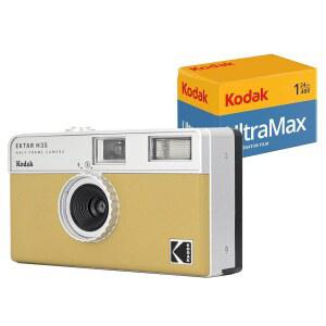 코닥 kodak EKTAR H35 하프 프레임 필름 카메라모래 번들 울트라맥스 400 / 24EXP 35mm 롤 포함