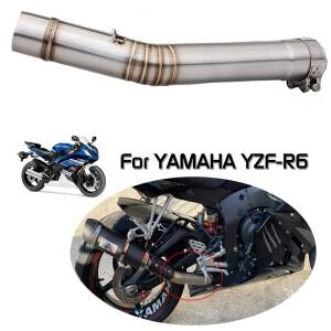 바이크 오토바이 배기 중간 연결 파이프 모토 머플러 YZF R6 YZF-R6 1998 2000 용