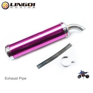 LINGQI 23MM 범용 바이크 오토바이 레이싱 배기 파이프 머플러 소음기 50-250cc 2행정 스쿠터 먼지 자전거