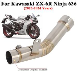 가와사키 닌자 ZX6R 636 -2025 바이크 오토바이 배기 탈출 링크 파이프  머플러 제거기 향상된 슬립 온