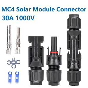 400/200/100/40/20/10 피스 광전지 태양 광 커넥터 키트 PV/MC 케이블 용 1000V 30A 패널 Solor 2.5/4/6mm2