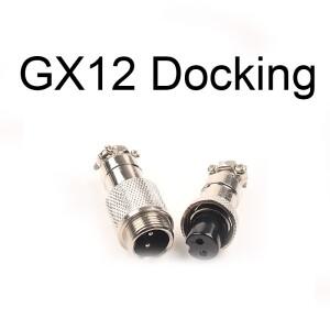 1Set GX12 도킹 2/3/4/5/6/7 핀 12mm 금속 항공 커넥터 버트 조인트 플러그 소켓 남성 및 여성 원형 패널
