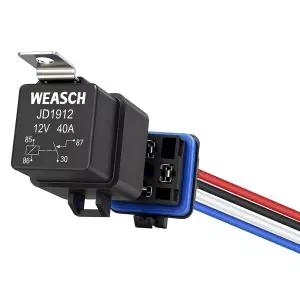 위식 방수 릴레이 키트 12V 40A 4핀 SPST 헤비 듀티 14AWG 주석 구리선 자동차용 및 하네스 세트 해양